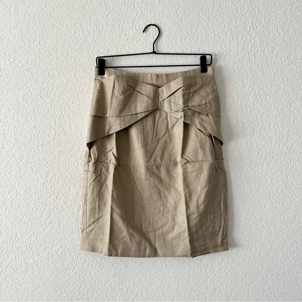 NWT Anthropologie Girls From Savoy Yumi Origami Linen Skirt Size 10